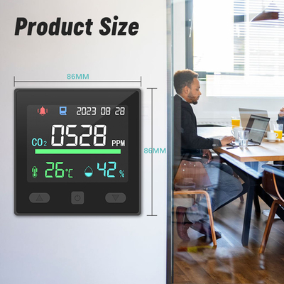 Harga yang bagus 12V indoor CO2 meter suhu kelembaban Wifi Air Quality Monitor on line