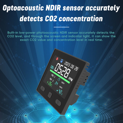Harga yang bagus Tuya Smart Indoor CO2 Meter Voc Air Quality Monitor Deteksi Termostat on line