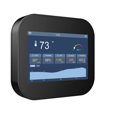 Harga yang bagus Touchscreen Indoor Smart Air Quality Monitor Sensor Dengan WiFi RS485 & LoRaWan on line