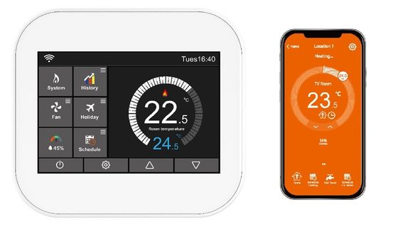 Harga yang bagus Termostat WiFi Cerdas Pemanas Air Pemanas Lantai Pemanas Lantai Listrik Termostat Boiler Dinding on line