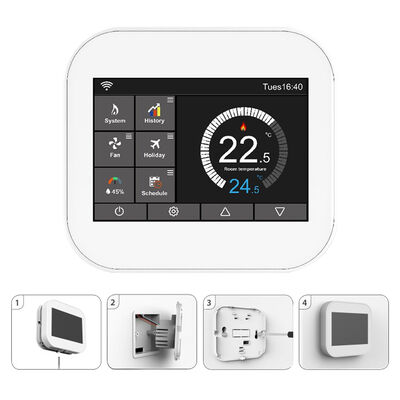 Harga yang bagus Home Smart WiFi Thermostat: Pemanasan Lantai, Programmable, 50Hz/60Hz, Disesuaikan on line