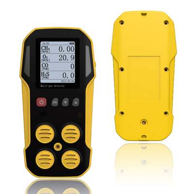 Harga yang bagus 4-in-1 Multi-Gas Detector CH4 CO H2S O2 Sensor Detektor Multi-Gas Presisi Tinggi dengan pengaturan alarm on line