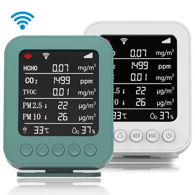 Harga yang bagus OEM Real Time IAQ Air Quality Monitor Detector dengan Alarm 85dB dan Data Logger on line