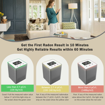 Harga yang bagus Detektor Gas Radon Cerdas Portabel dengan Tampilan LCD - Hasil Instan untuk Kualitas Udara Ruang Bawah Tanah dan Kantor on line