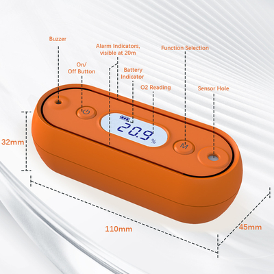 Good price High Precision Portable Oxygen Gas Detector Air Monitor Untuk Kegiatan Luar Ruang 9V on line