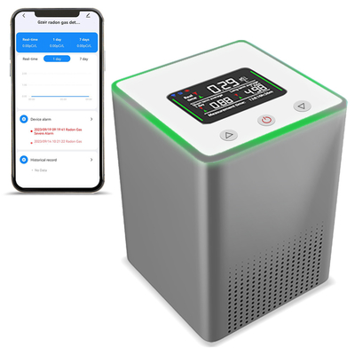 Good price 2.4GHz Wi-Fi Smart Radon Detector Sensor Untuk Home App Alert on line