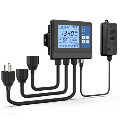 Temperatur Tanaman Rumah Kaca CO2 Regulator Pengontrol kipas diprogram