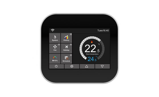 Supermarket Bluetooth Smart WiFi Thermostats 240v Untuk Kamar Individu