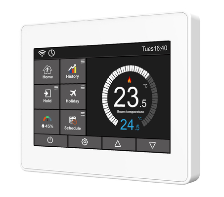 Intelligent Fossil Fuel Wifi Terkontrol Termostat Programmable IP20 dinilai
