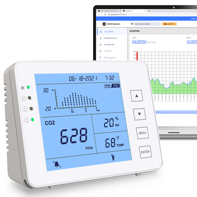 Harga yang bagus Laboratorium Sensor suhu kelembaban CO2 Smart Datalogger Monitor 170g on line