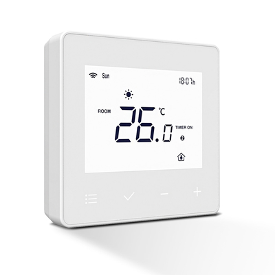 T5 Touchscreen Smart WiFi Thermostats LED Screen Display Untuk Panas Lantai Combination Boiler