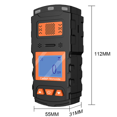 Detektor Karbon Monoksida CO Travel Handheld Dengan Baterai Isi Ulang ODM