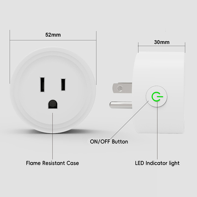 Good price Rumah Sekolah Alexa Google Wifi Smart Plug 220v 300g Putih OEM on line
