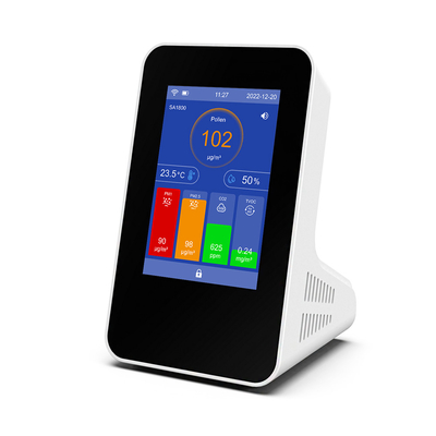 WiFi Terkoneksi Indoor AQI Monitor IAQ Controller Intuitive Touch Interface