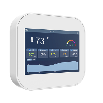 Harga yang bagus Touchscreen Smart Air Quality Detector Indoor AQI Monitor Dengan WiFi BACnet & MQTT on line