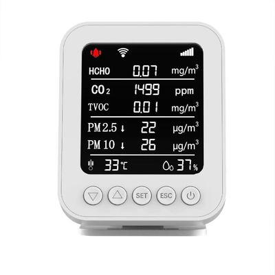 Harga yang bagus OEM 85dB Real Time IAQ Smart Air Quality Monitor Detektor Dengan Data Logger on line