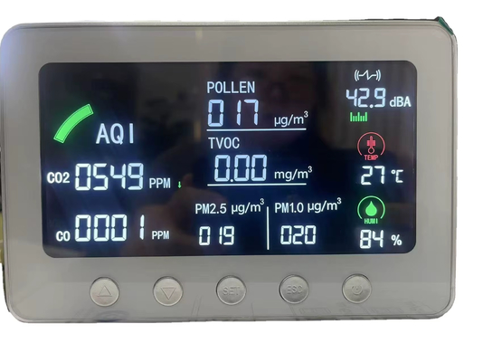 Harga yang bagus Smart WiFi IAQ Monitor Multi-Parameter Air Quality Monitor dengan TVOC PM1.0/2.5 CO CO2 untuk Rumah, Kantor & Ruang Dalam on line