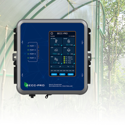 Harga yang bagus Sensor 4-in-1 rumah kaca: Monitor dan Kontrol Multi-fungsi untuk Suhu, Kelembaban, CO2, Cahaya & Ventilasi on line