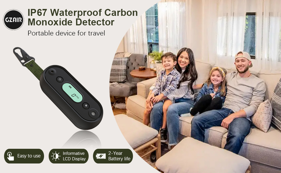 Airproof Marine Carbon Monoxide (CO) Detector Alarm 12V DC, 100dB Audible & LED Alert, UL 2034 Certified Portable CO Alarm with Electrochemical Sensor & Customizable Threshold for Boat/RV