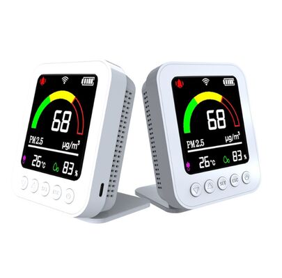 Harga yang bagus Tester Kualitas Udara - 6 dalam 1 PM2.5/PM10/Formaldehida/TVOC/Temp Humidity Monitor, Lampu Lampu LCD untuk Rumah/Mobil/Perjalanan on line