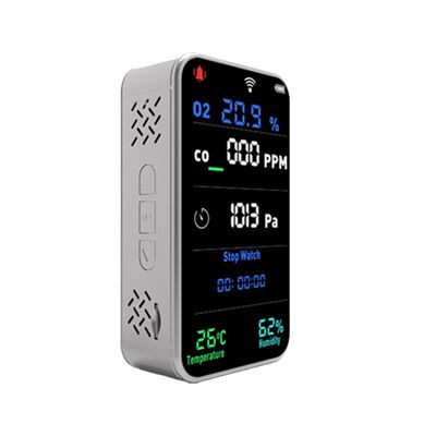 Harga yang bagus Detektor Gas Profesional 7-in-1 dengan Kontrol Aplikasi Wi-Fi & SD Card Logging on line