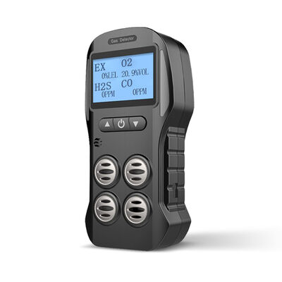 Harga yang bagus Detektor Gas Portabel X-4 Presisi Tinggi 4-in-1 EX O2 CO H2S Multi-Bahasa Pencatatan Data Baterai 2000mAh Grosir on line