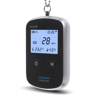 Alarm Karbon Monoksida Portabel WiFi OEM, Pemantauan Waktu Nyata 2.4GHz