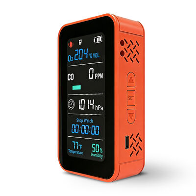 Harga yang bagus Monitor Kualitas Udara 6-in-1 PT09 - Detektor CO O2 dengan Suhu/RH/Altimeter/Barometer, Monitor Gas Portabel yang Dapat Diisi Ulang on line
